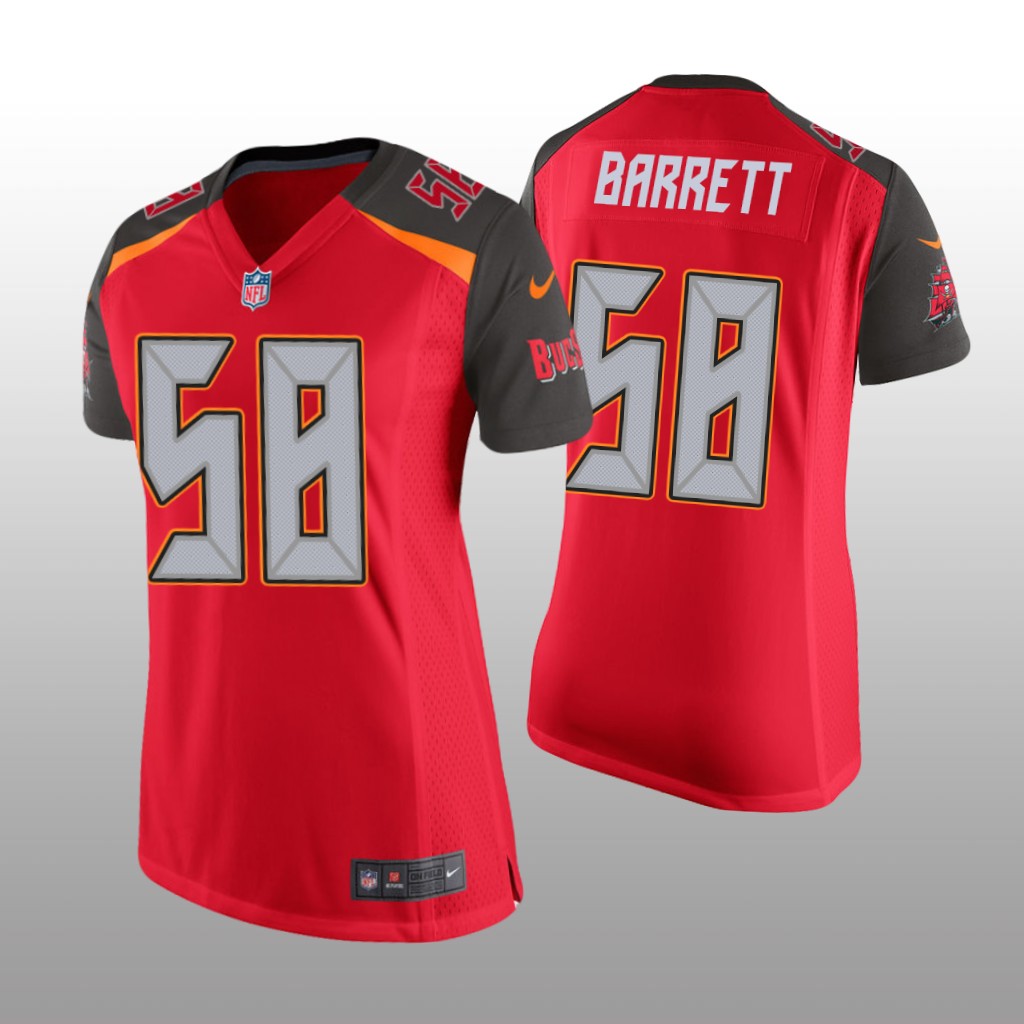 Women Shaquil Barrett #58 Tampa Bay Buccaneers Red Game Jersey