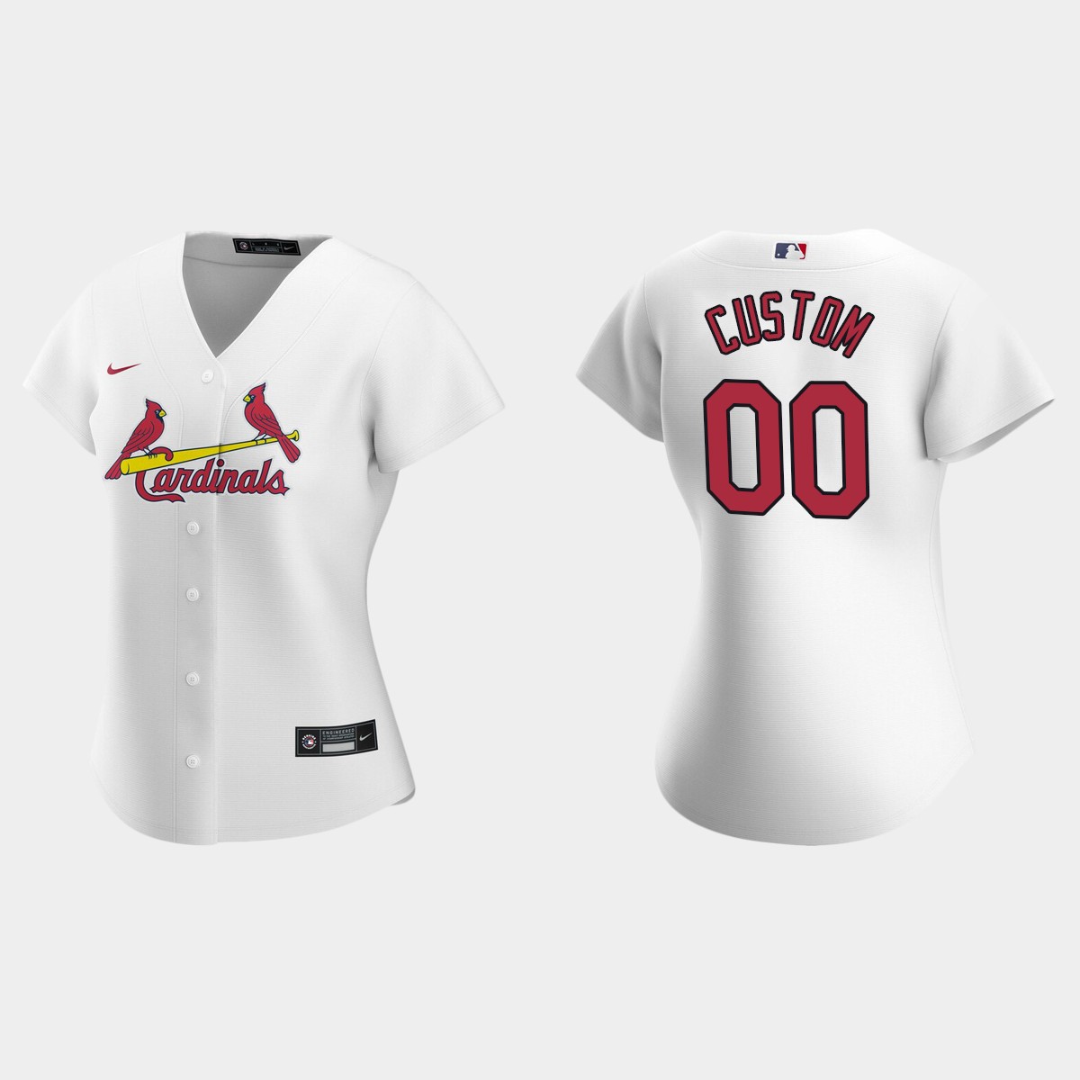 Women St. Louis Cardinals Custom White  2020 Home Jersey
