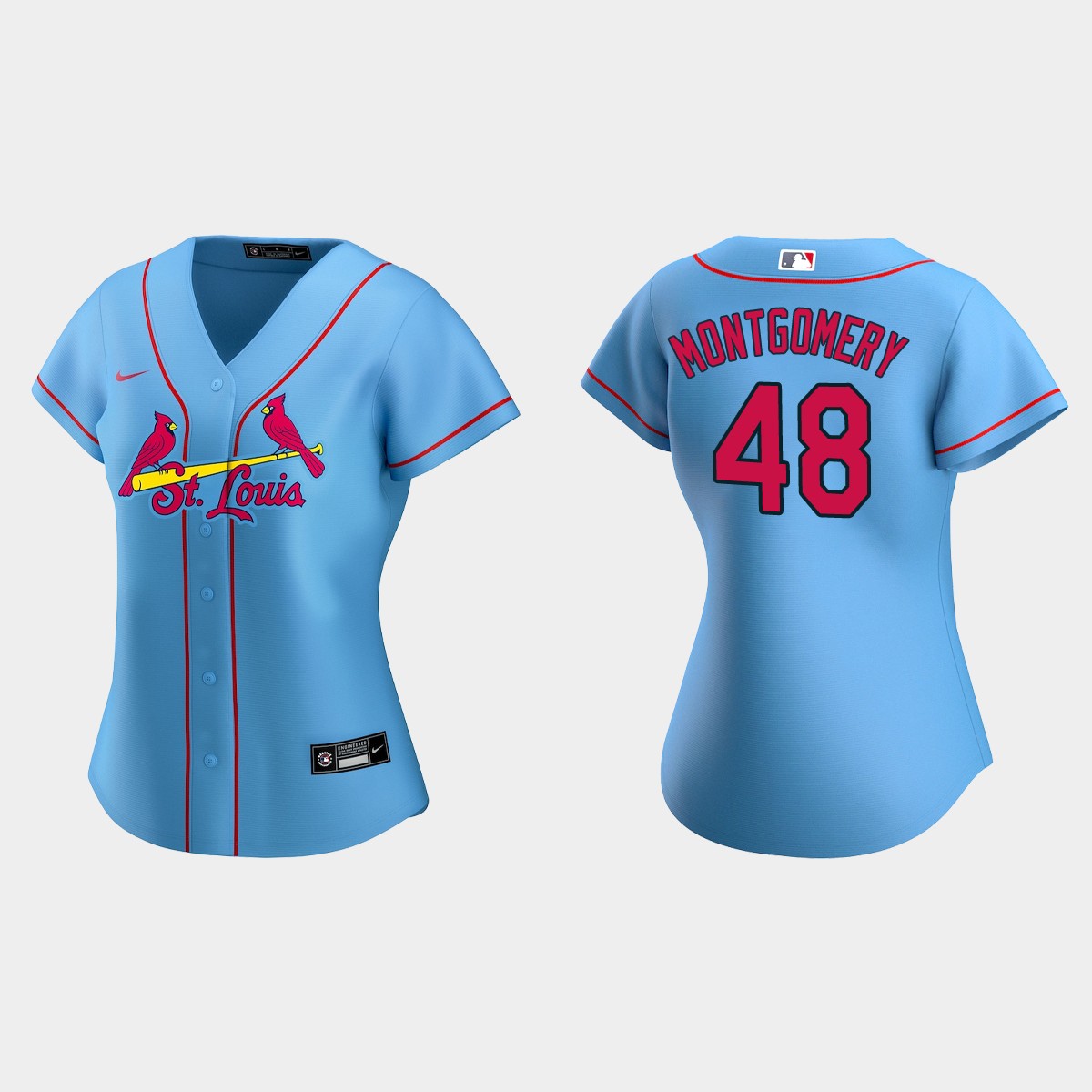 Women St. Louis Cardinals Jordan Montgomery Blue  Jersey