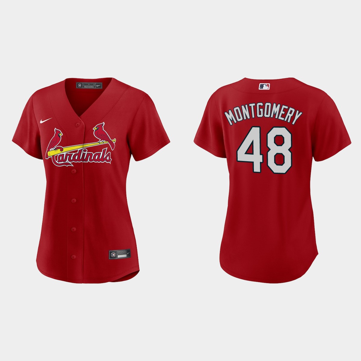 Women St. Louis Cardinals Jordan Montgomery Red  Jersey