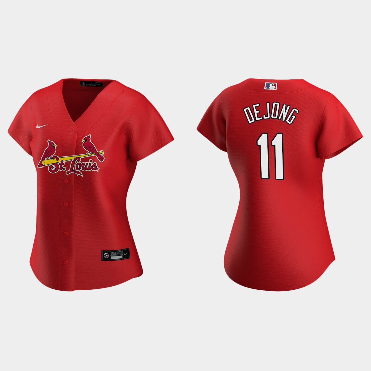 Women St. Louis Cardinals Paul DeJong Red  2020 Alternate Jersey