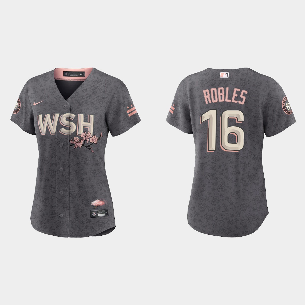 Women Washington Nationals Victor Robles Gray 2022 City Connect  Jersey