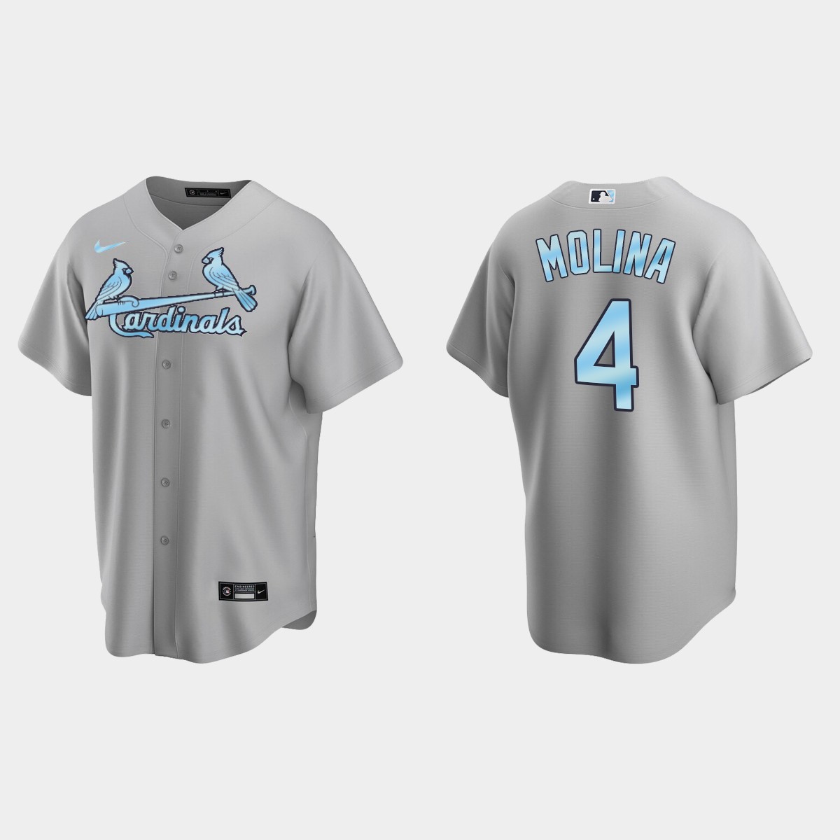 Yadier Molina St. Louis Cardinals 2022 Father's Day Jersey - Gray