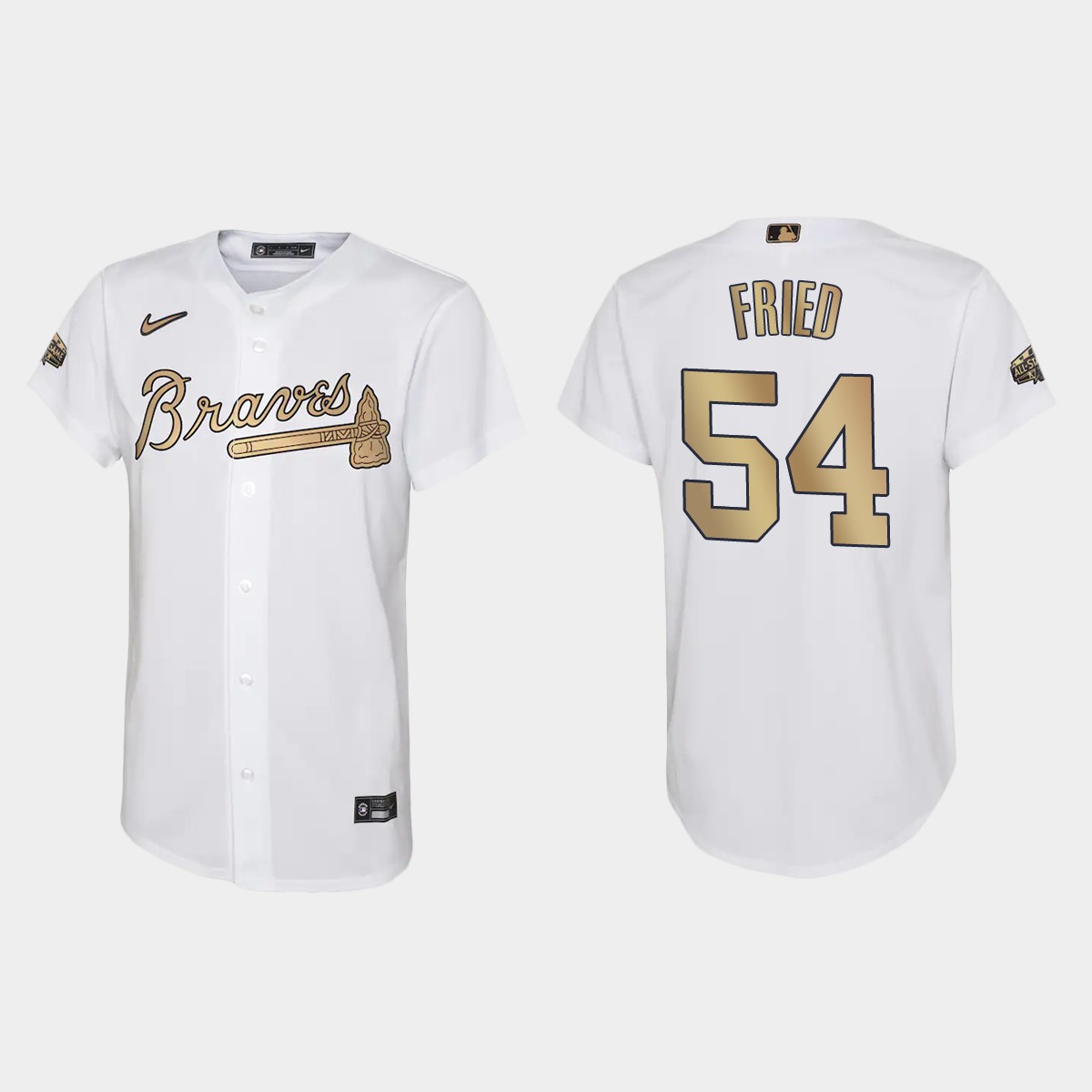 Youth Atlanta Braves Max Fried White 2022 MLB All-Star Game  Jersey