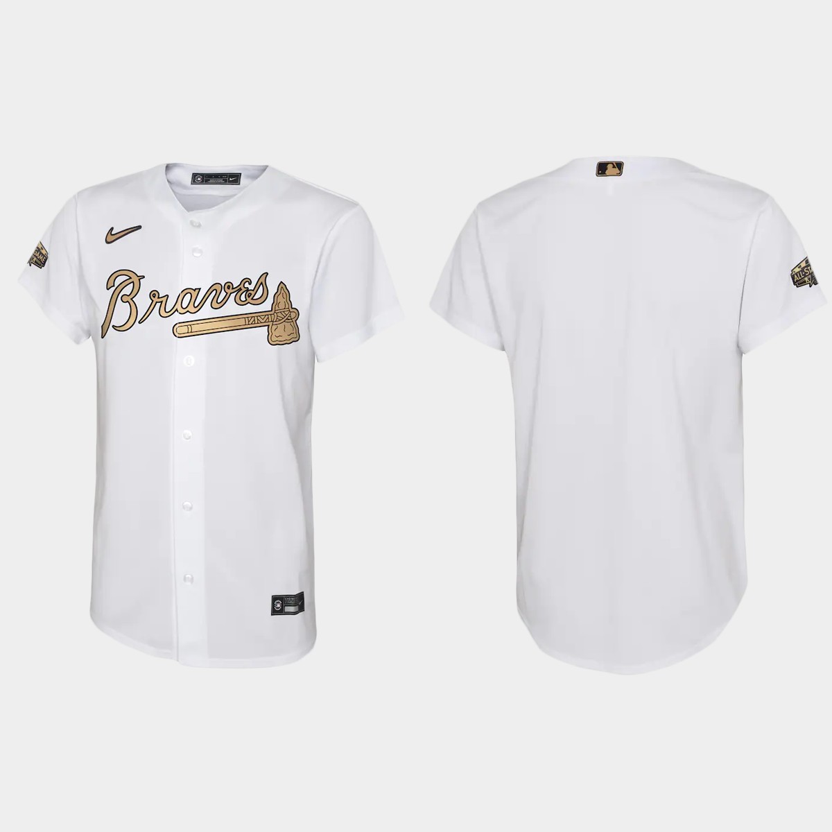 Youth Atlanta Braves White 2022 MLB All-Star Game  Jersey