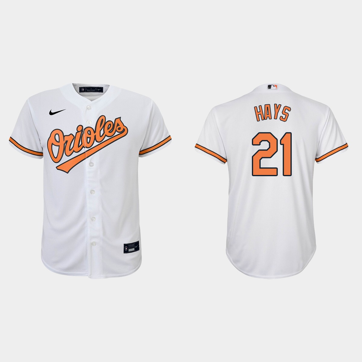 Youth Baltimore Orioles #21 Austin Hays White  Home Jersey
