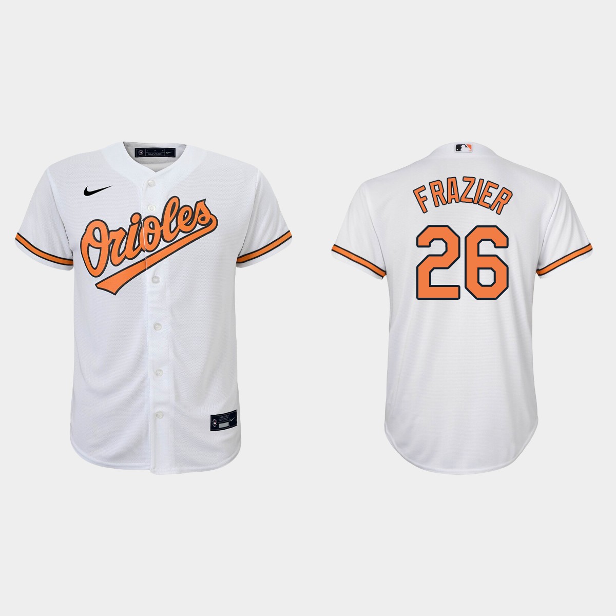 Youth Baltimore Orioles Adam Frazier White  Home Jersey