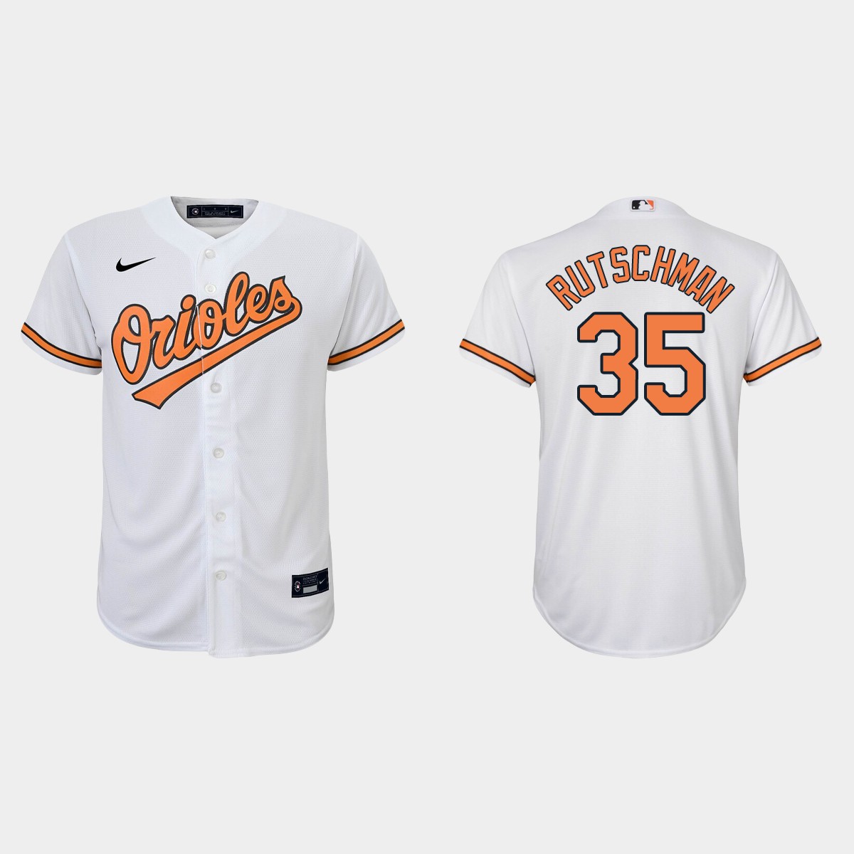 Youth Baltimore Orioles Adley Rutschman White  Home Jersey