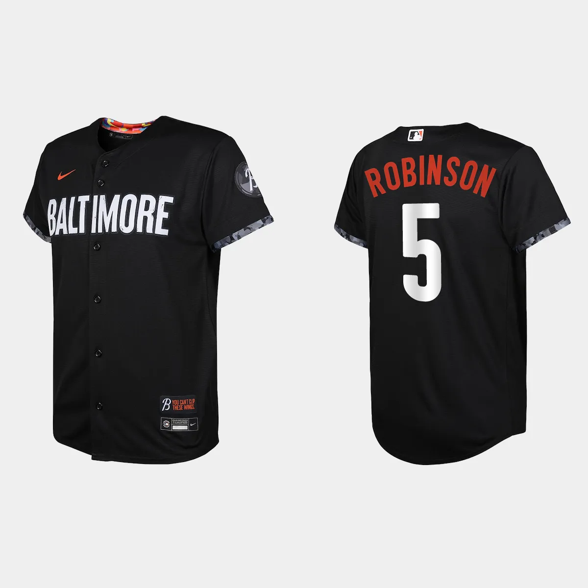 Youth Baltimore Orioles Brooks Robinson Black 2023 City Connect Replica Jersey
