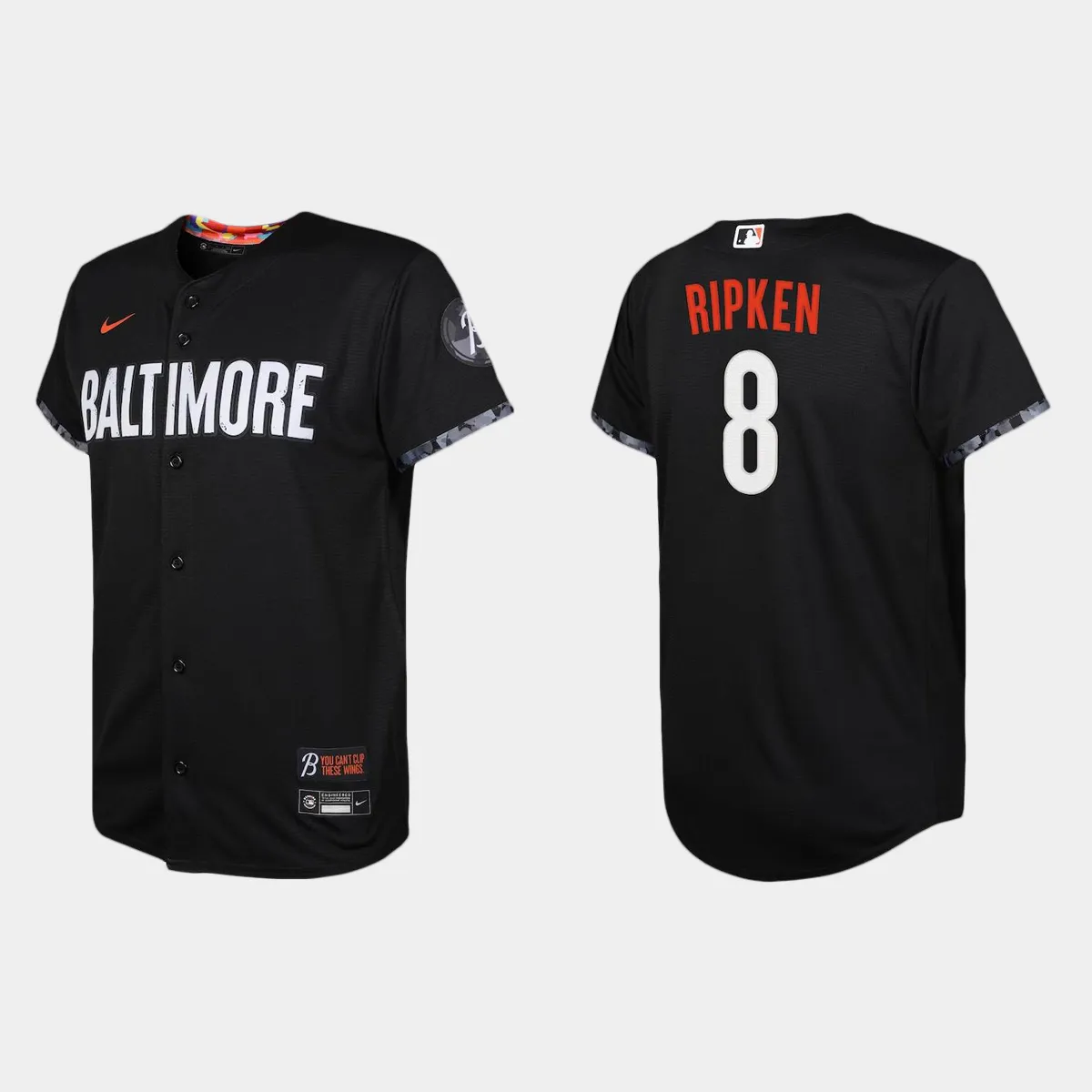 Youth Baltimore Orioles Cal Ripken Black 2023 City Connect Replica Jersey