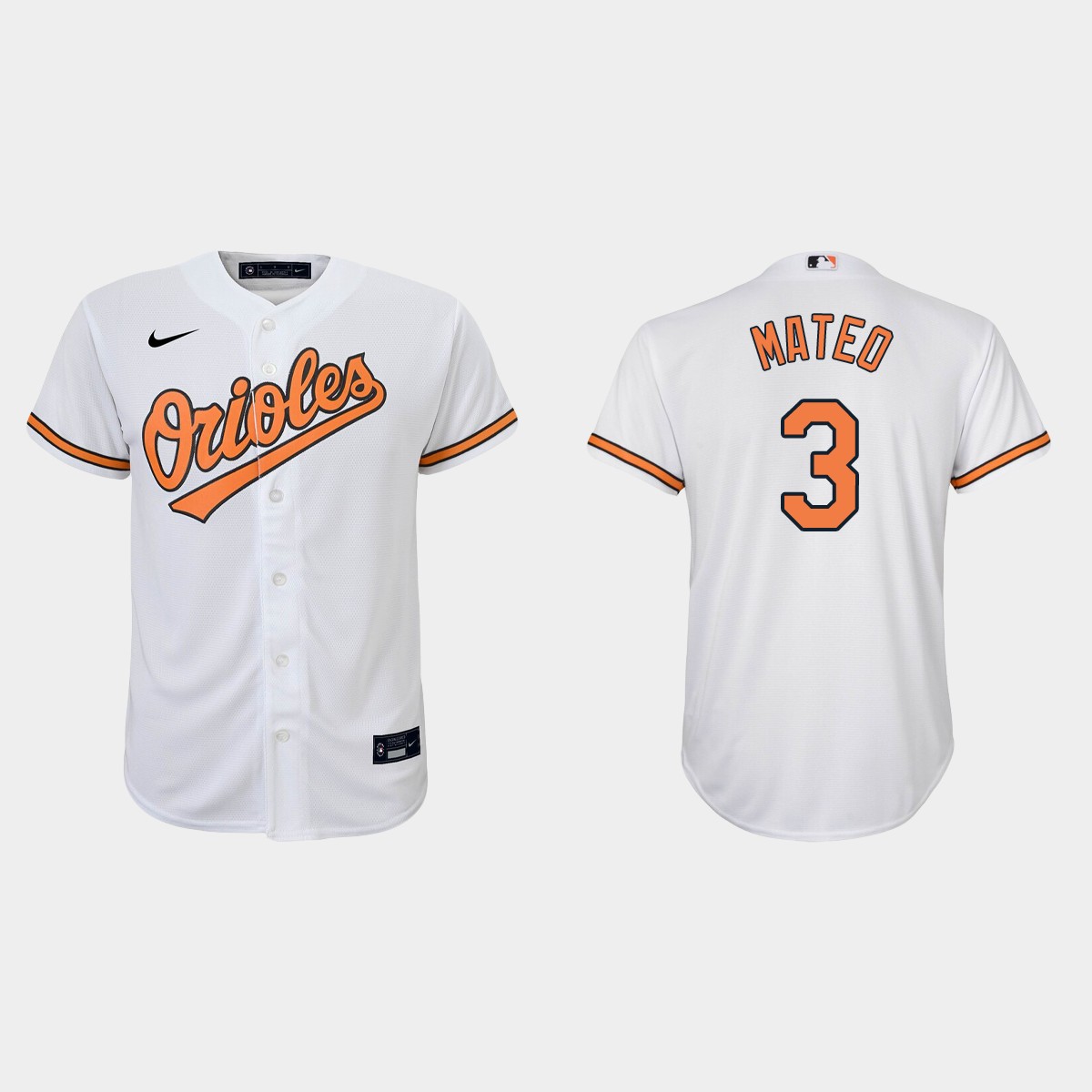 Youth Baltimore Orioles Jorge Mateo White  Home Jersey