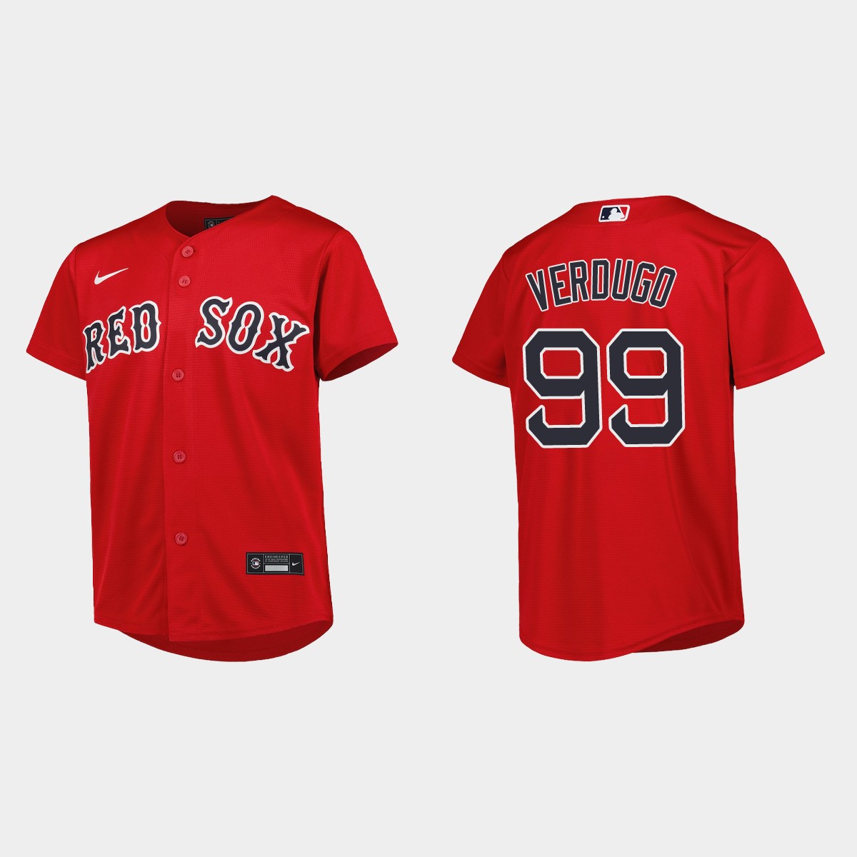Youth Boston Red Sox Alex Verdugo Red  Alternate Jersey