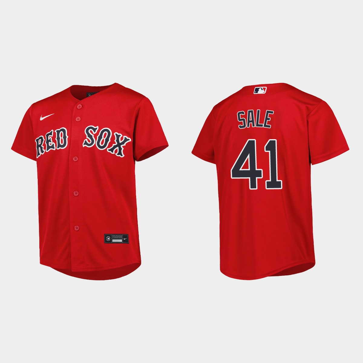 Youth Boston Red Sox Chris Sale Red  Alternate Jersey