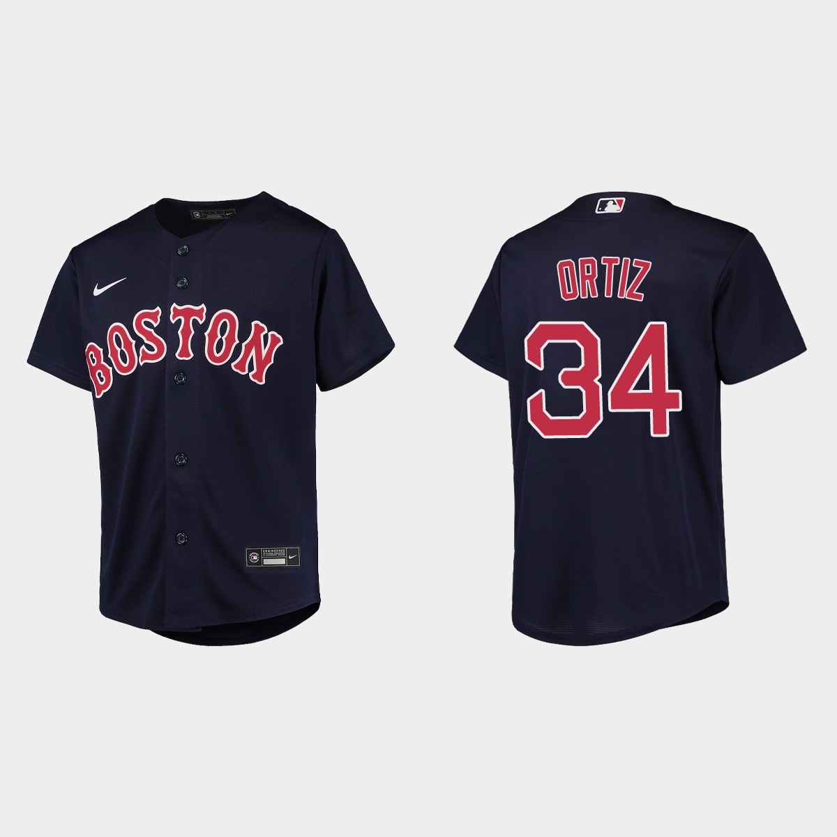 Youth Boston Red Sox David Ortiz Navy  Jersey