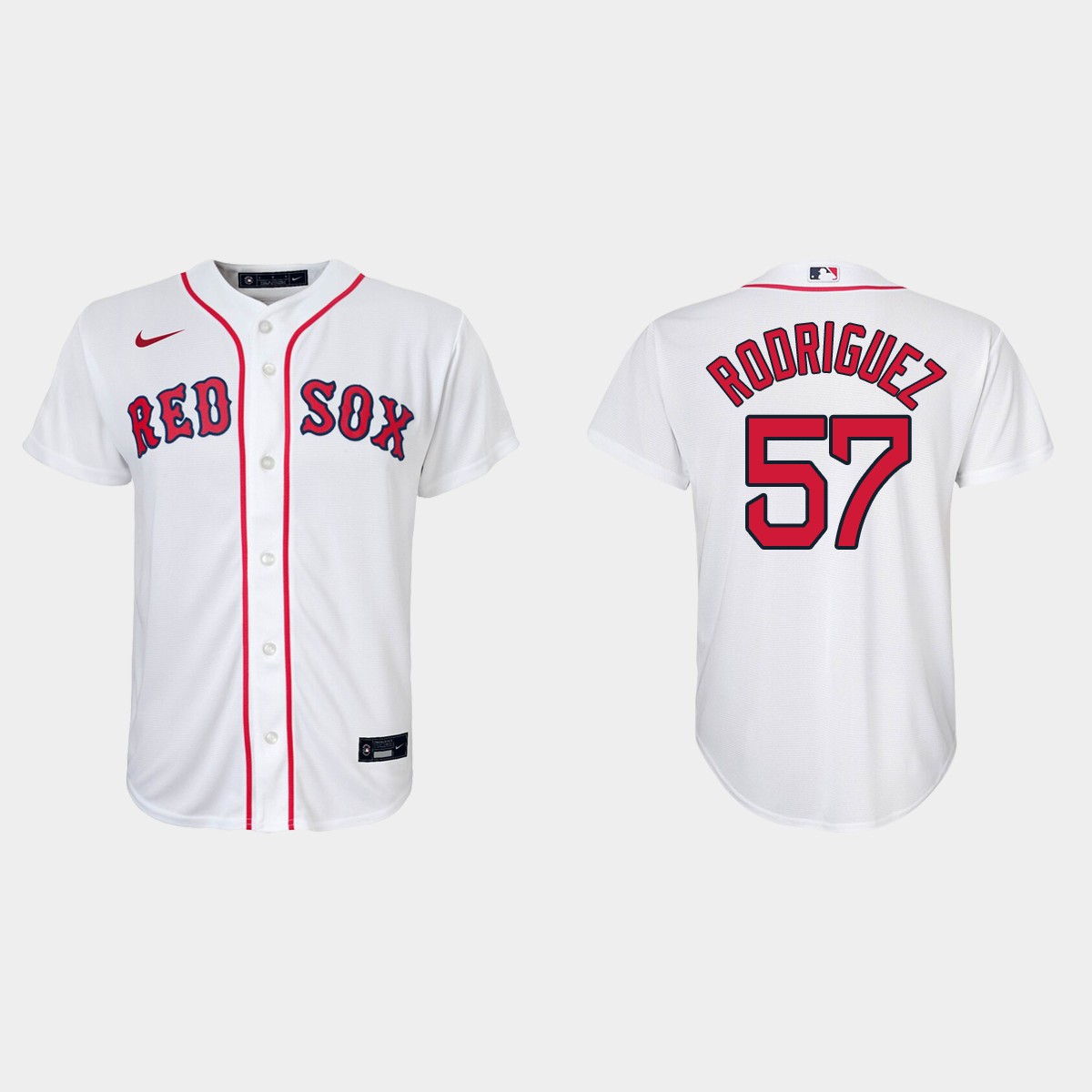 Youth Boston Red Sox Joely Rodriguez White  Home Jersey