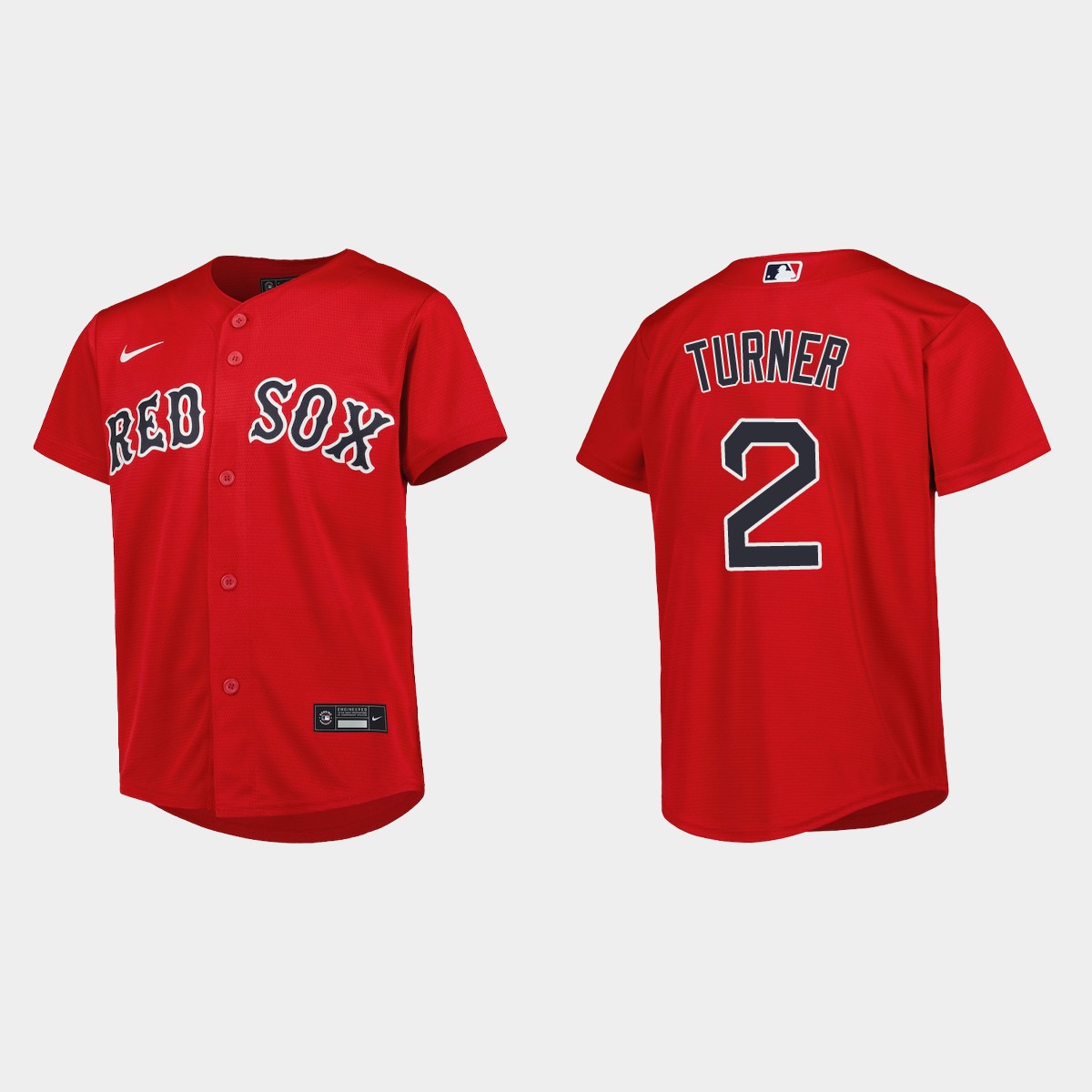 Youth Boston Red Sox Justin Turner Red  Alternate Jersey