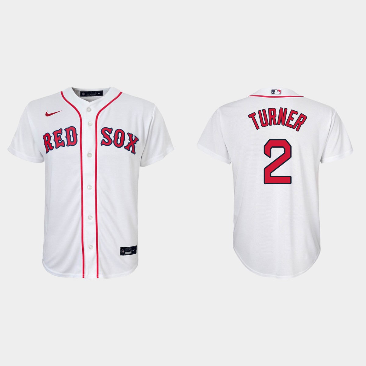 Youth Boston Red Sox Justin Turner White  Home Jersey