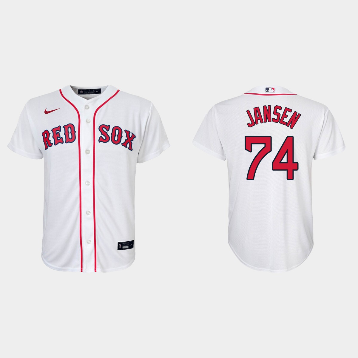 Youth Boston Red Sox Kenley Jansen White  Home Jersey