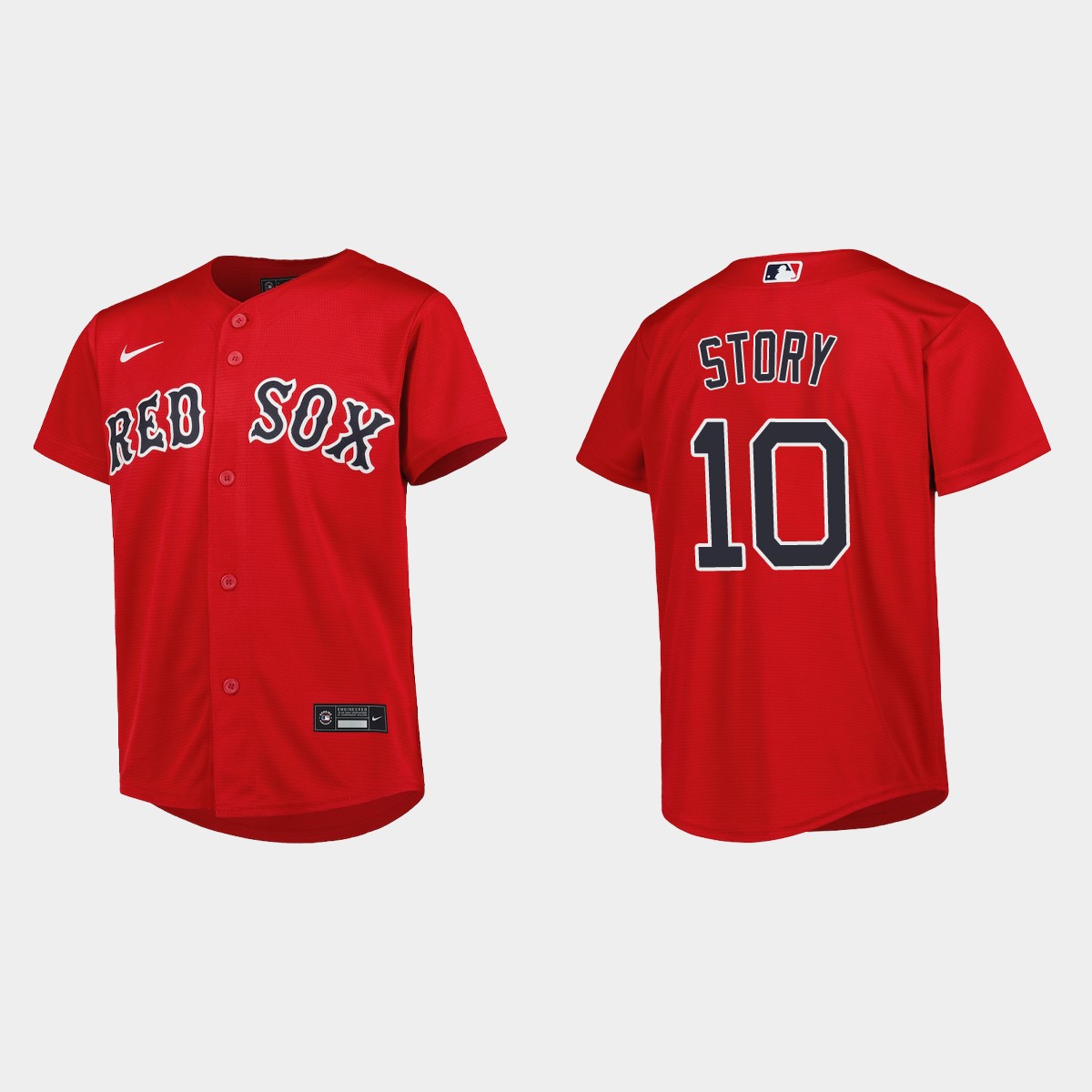 Youth Boston Red Sox Trevor Story Red  Alternate Jersey