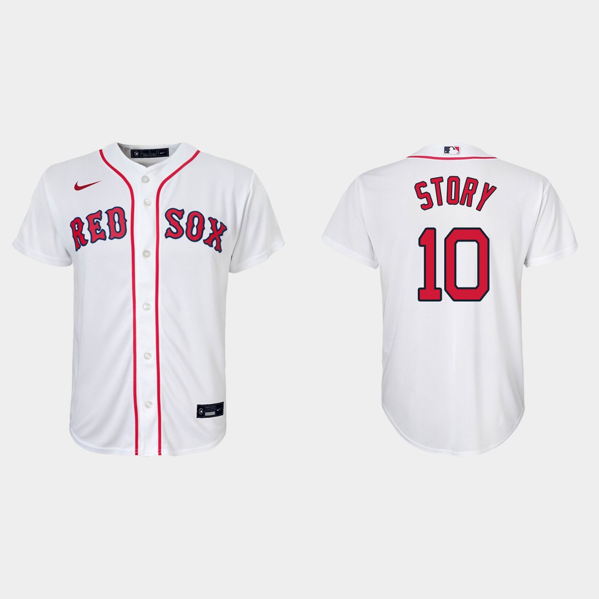 Youth Boston Red Sox Trevor Story White  Home Jersey