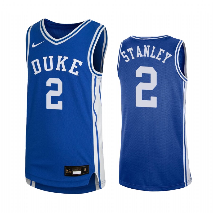 Youth Cassius Stanley Duke Blue Devils #2  College  Jersey - Royal