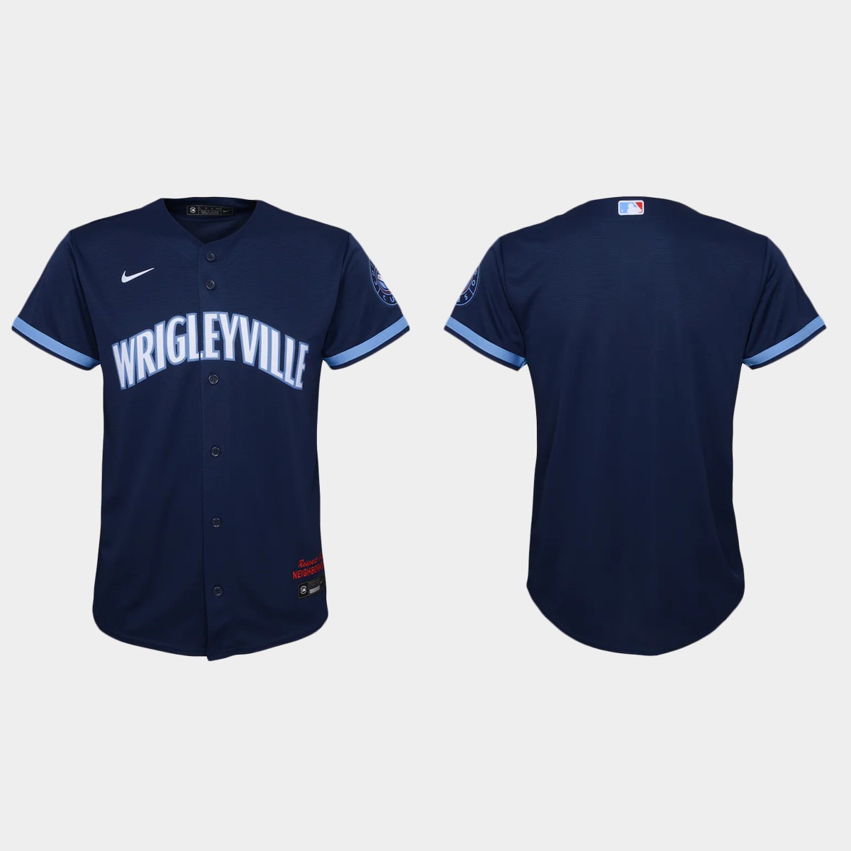 Youth Chicago Cubs # Navy 2021 City Connect Replica Jersey