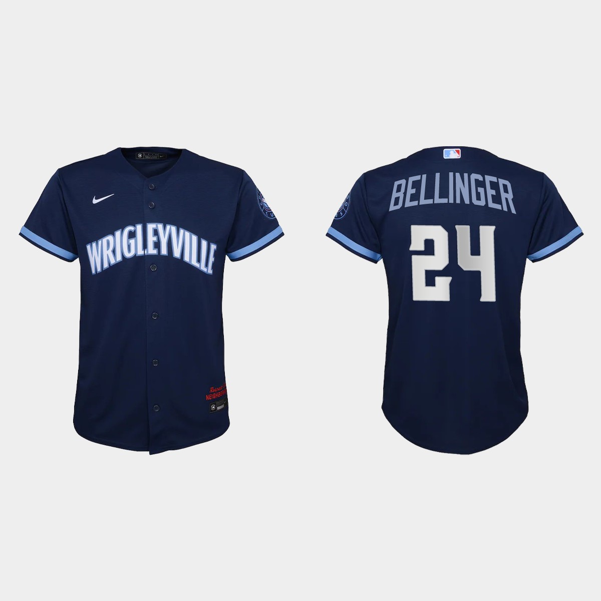 Youth Chicago Cubs Cody Bellinger Navy City Connect  Jersey