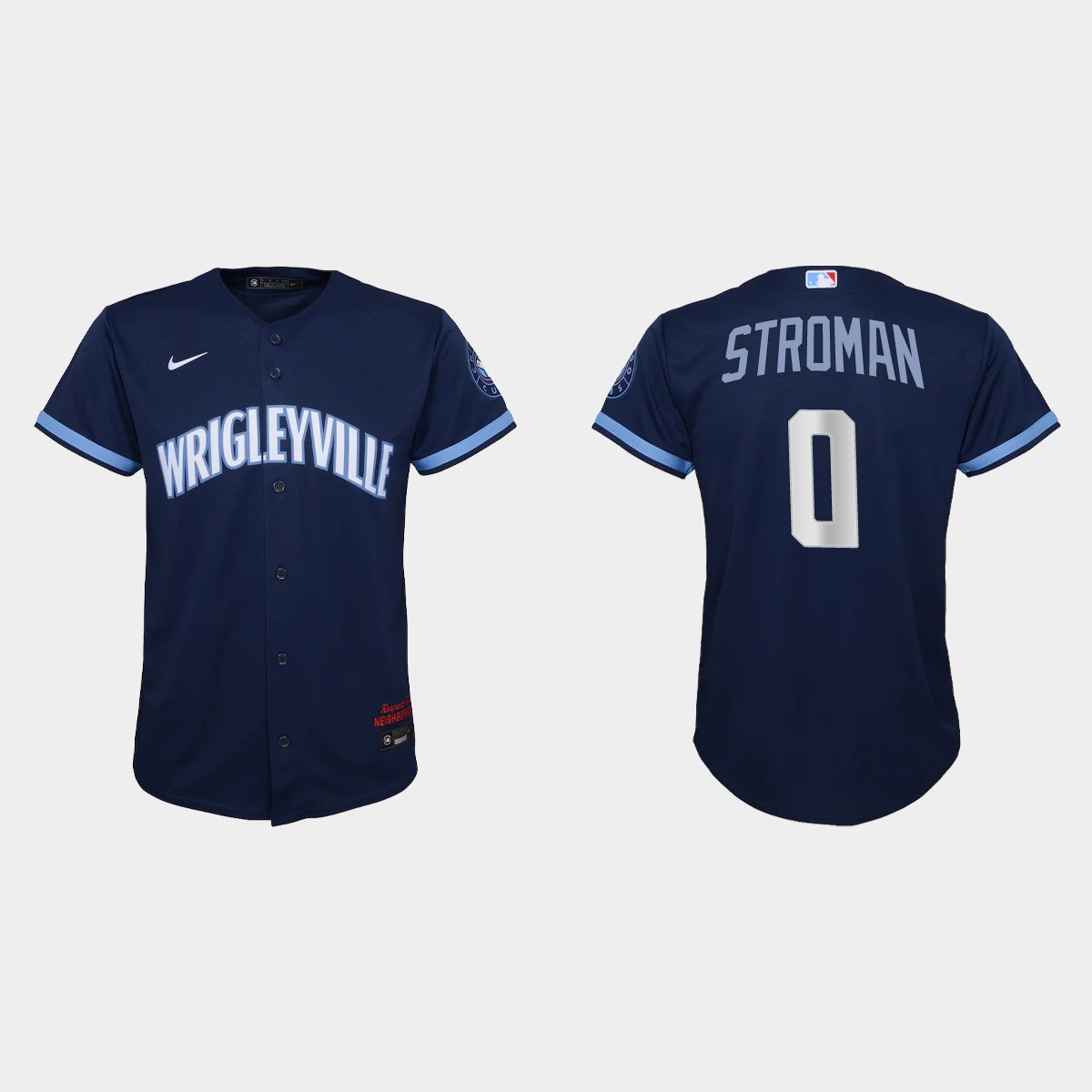 Youth Chicago Cubs Marcus Stroman Navy 2021 City Connect  Jersey