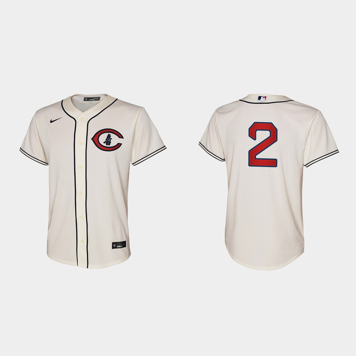 Youth Chicago Cubs Nico Hoerner Cream 2022 Field of Dreams  Jersey