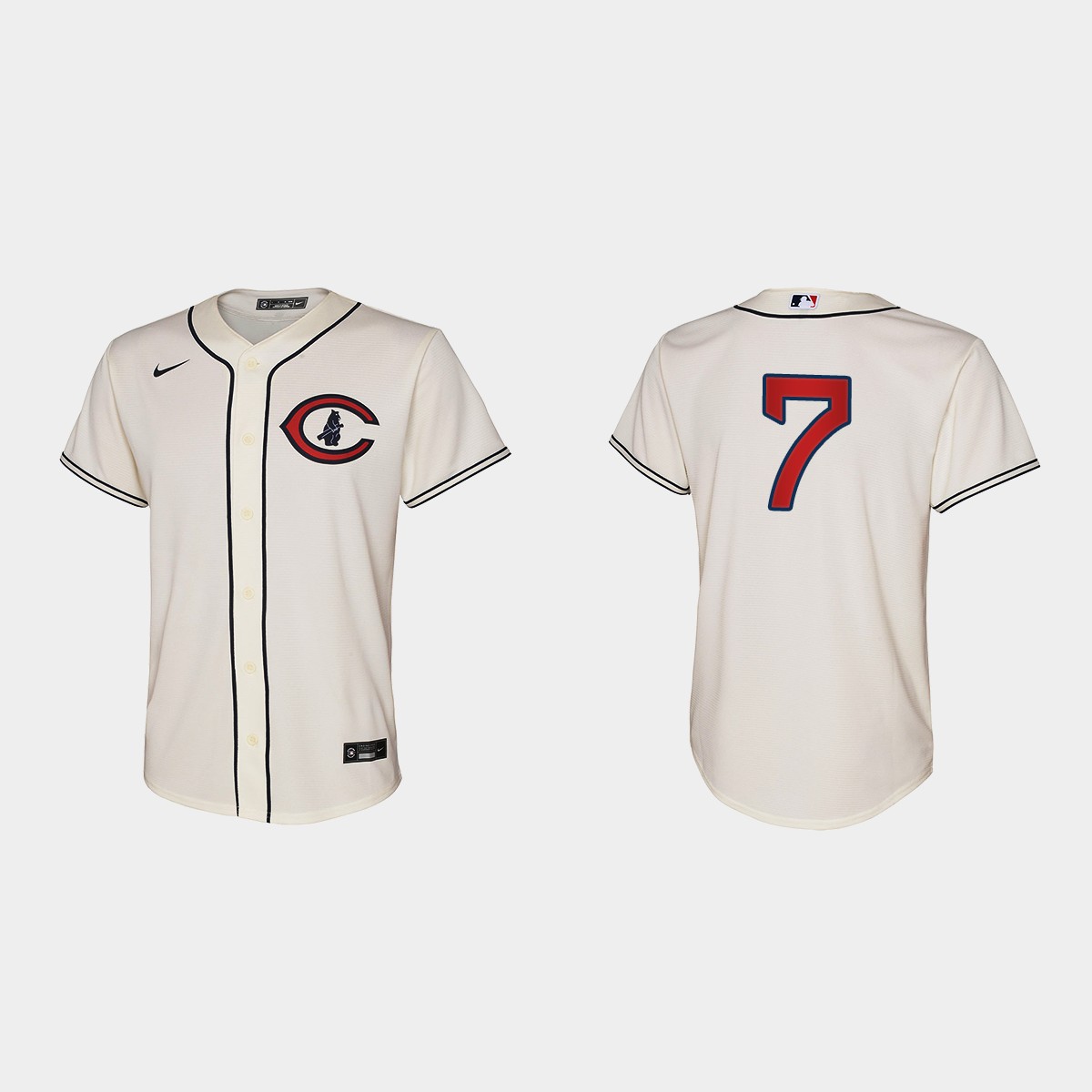 Youth Chicago Cubs Yan Gomes Cream 2022 Field of Dreams  Jersey