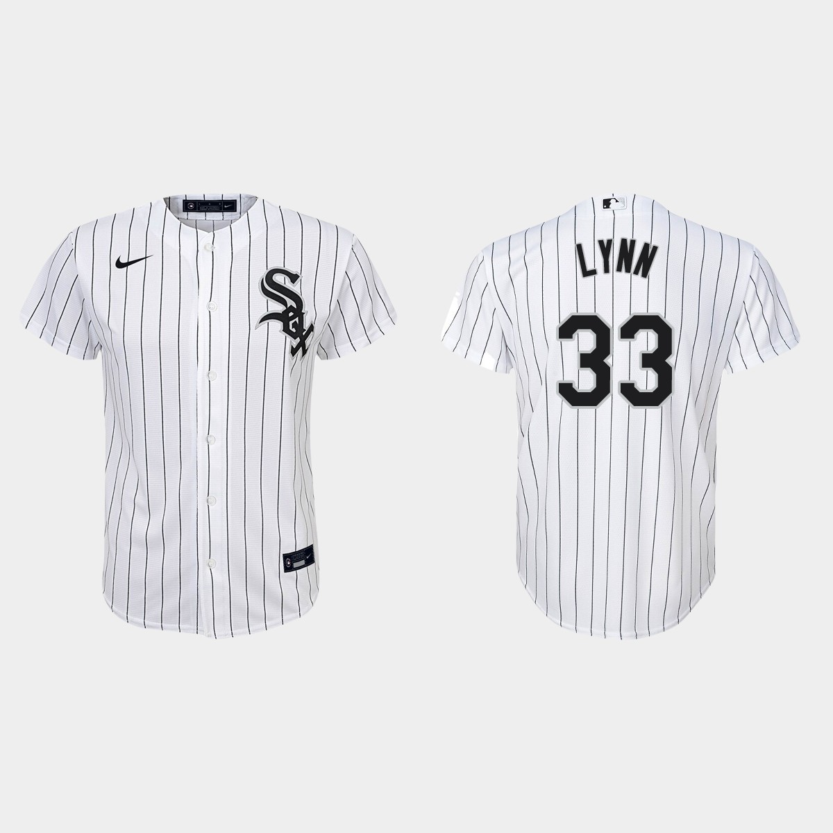 Youth Chicago White Sox #33 Lance Lynn White  Home Jersey