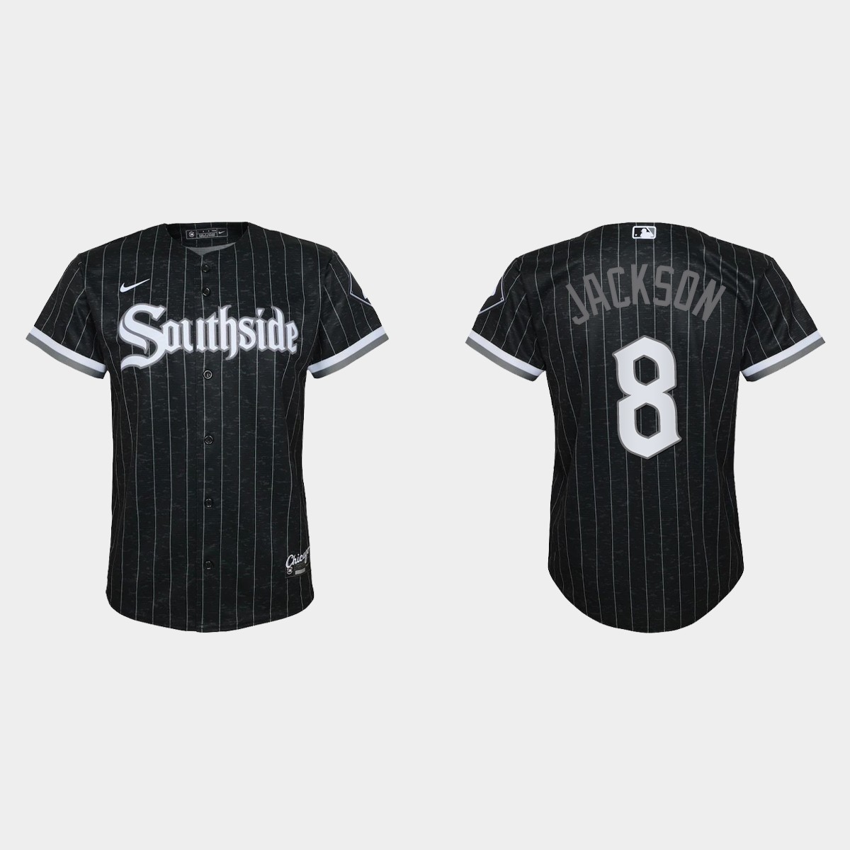 Youth Chicago White Sox #8 Bo Jackson Black 2021 City Connect  Jersey