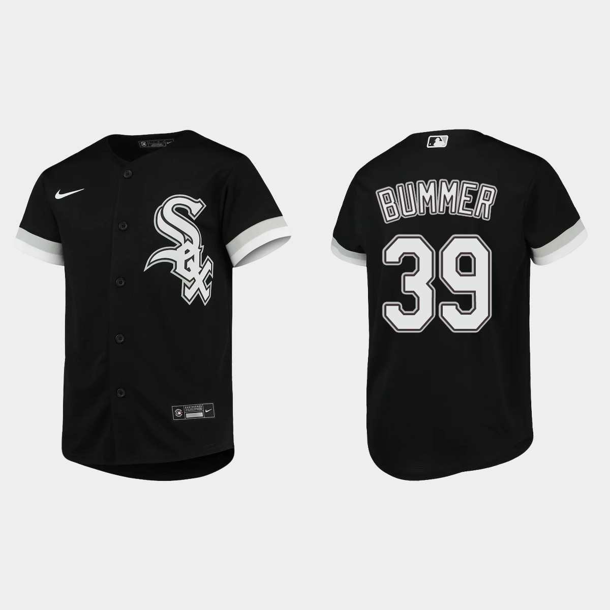 Youth Chicago White Sox Aaron Bummer Black  Alternate Jersey