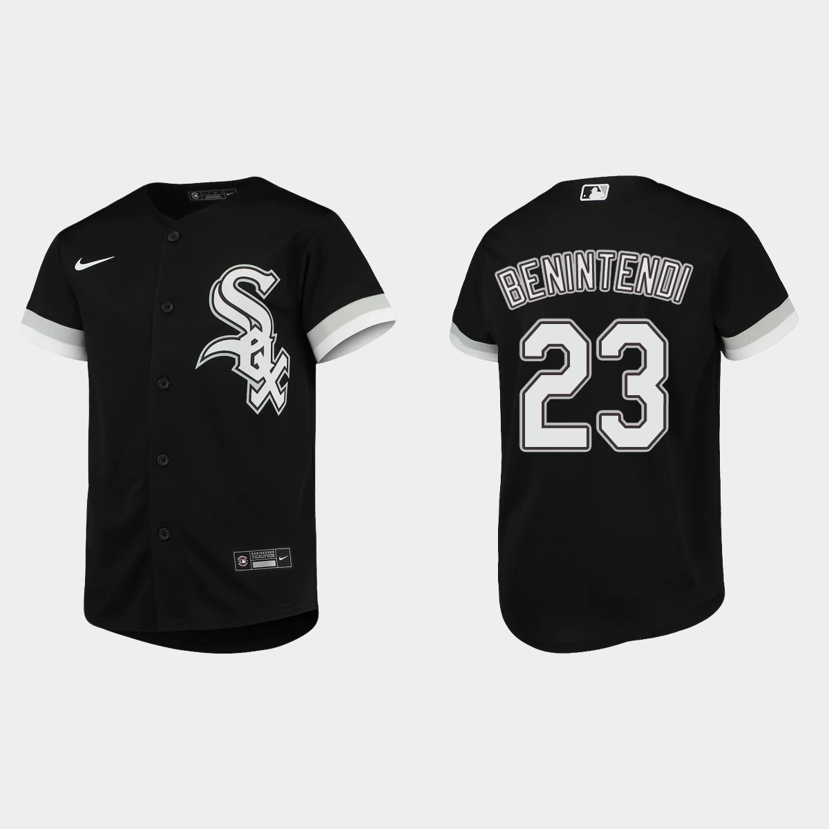 Youth Chicago White Sox Andrew Benintendi Black  Alternate Jersey