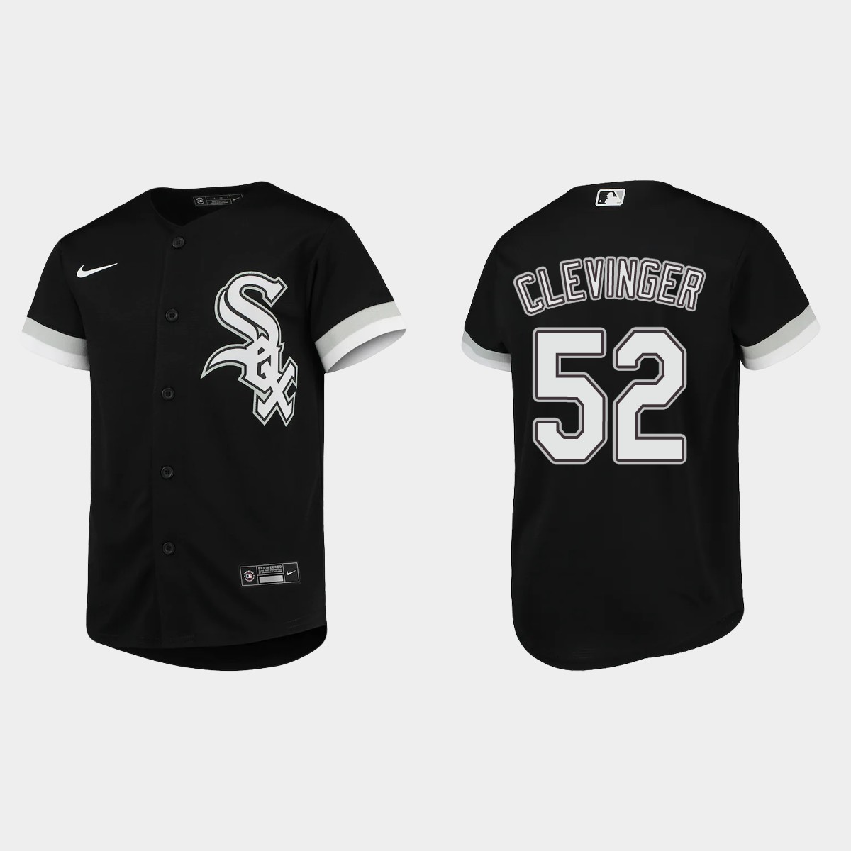 Youth Chicago White Sox Mike Clevinger Black  Alternate Jersey