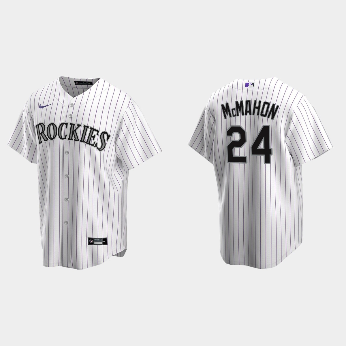 Youth Colorado Rockies #24 Ryan McMahon White  Home Jersey