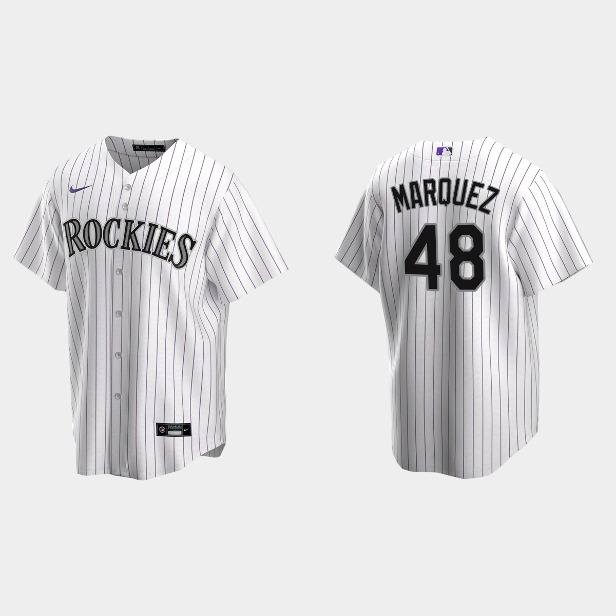 Youth Colorado Rockies #48 German Marquez White  Home Jersey