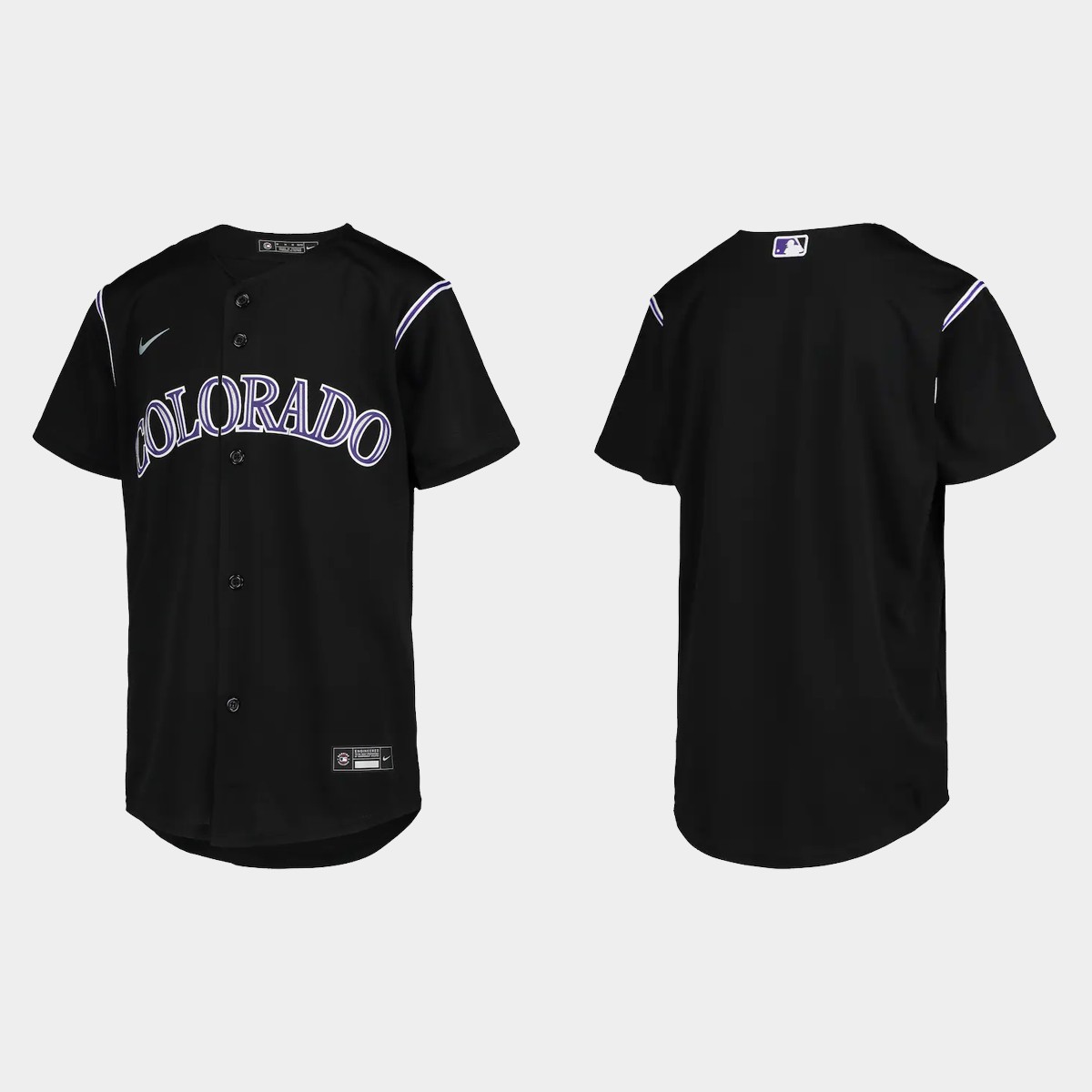 Youth Colorado Rockies Black  Jersey