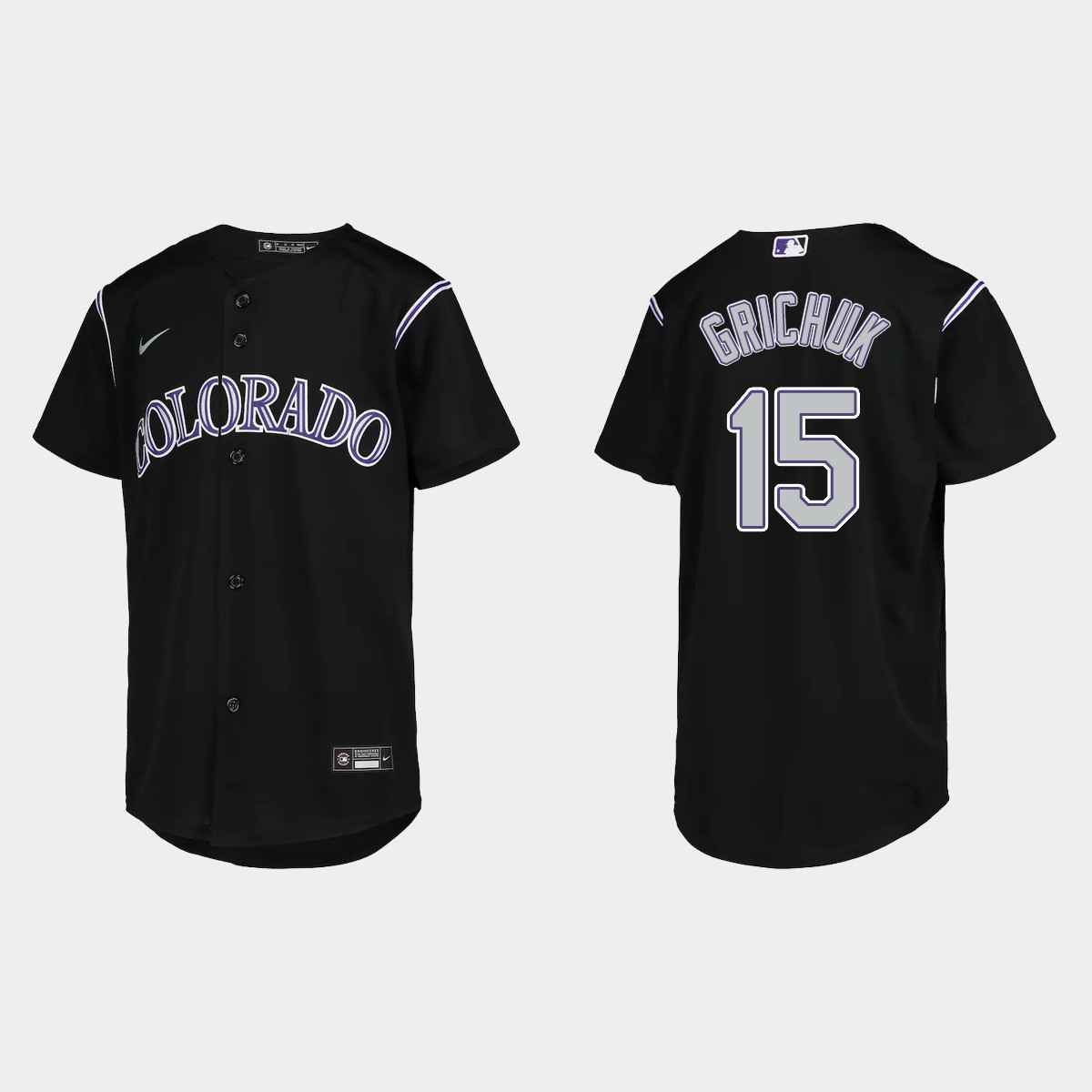 Youth Colorado Rockies Randal Grichuk Black  Jersey
