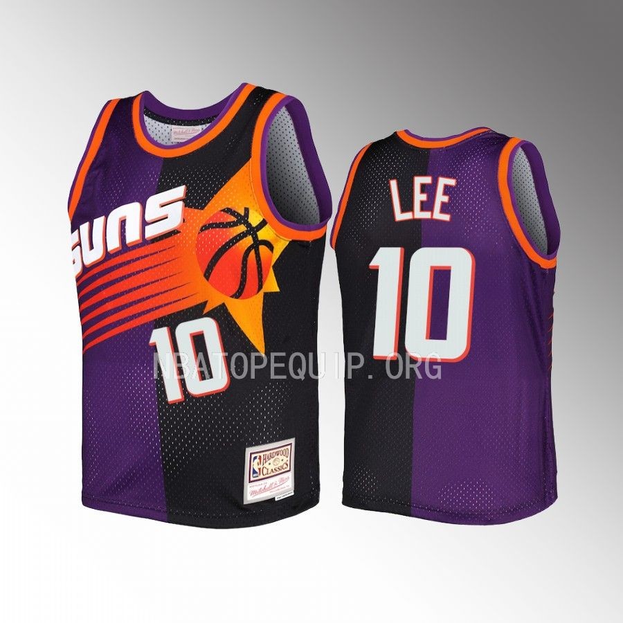Youth Damion Lee Phoenix Suns Purple Black Split Edition Jersey Hardwood Classics