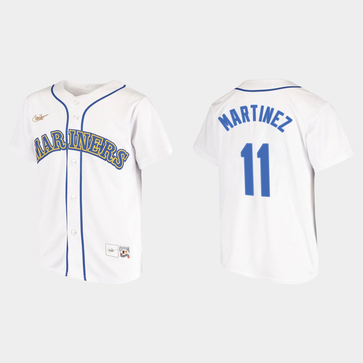 Youth Edgar Martinez Seattle Mariners Home Cooperstown Collection Jersey - White
