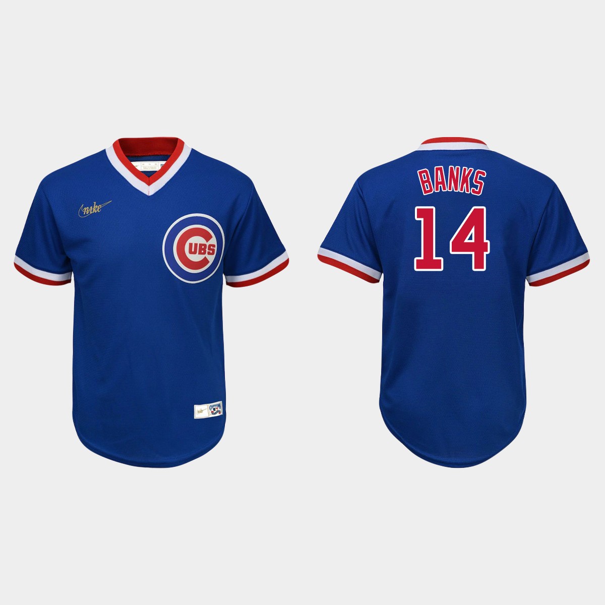 Youth Ernie Banks #14 Chicago Cubs Road Cooperstown Collection Jersey - Royal