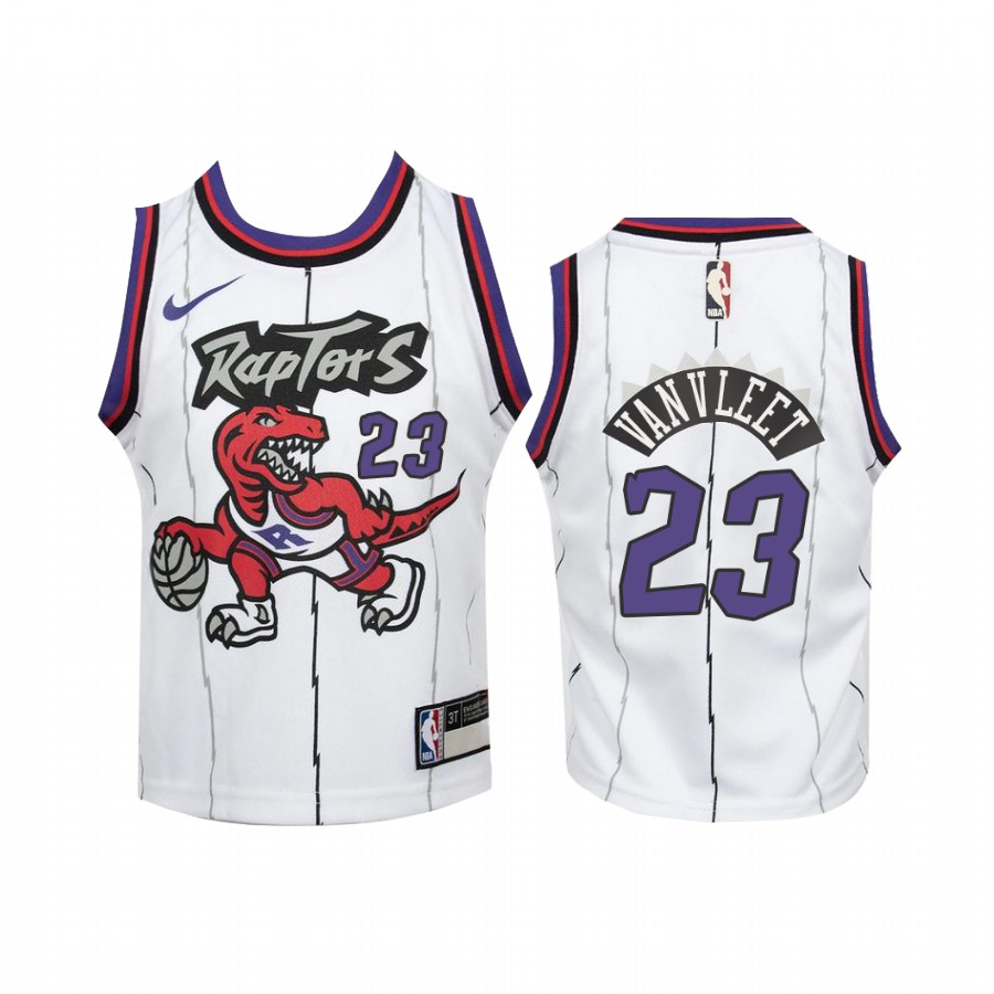 Youth Fred VanVleet Toronto Raptors Kids White Hardwood Classics Jersey