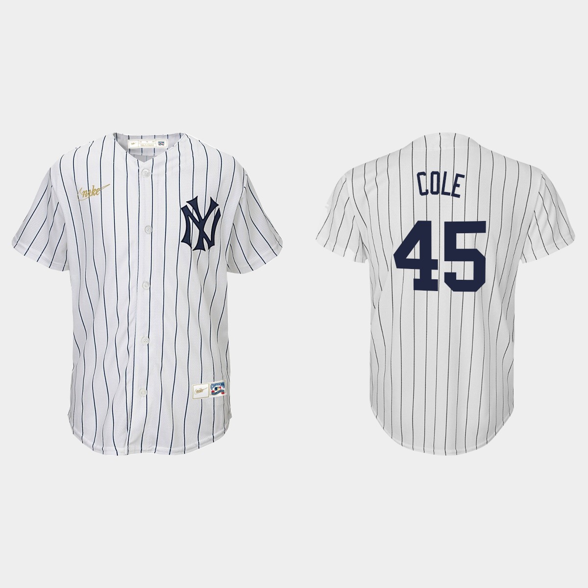 Youth Gerrit Cole New York Yankees Home Cooperstown Collection Jersey - White