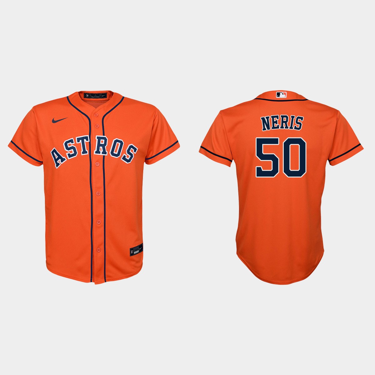 Youth Houston Astros Hector Neris Orange  Alternate Jersey