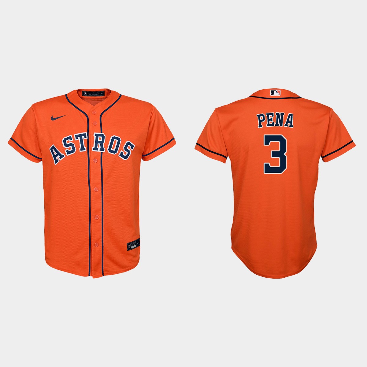 Youth Houston Astros Jeremy Pena Orange  Alternate Jersey