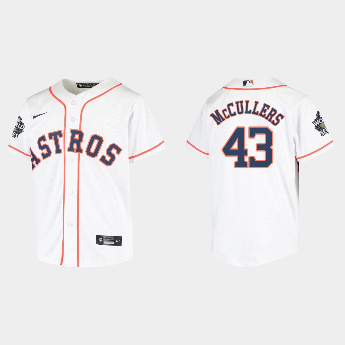 Youth Houston Astros Lance McCullers White 2022 World Series  Jersey
