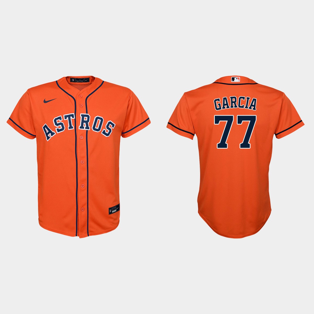 Youth Houston Astros Luis Garcia Orange  Alternate Jersey