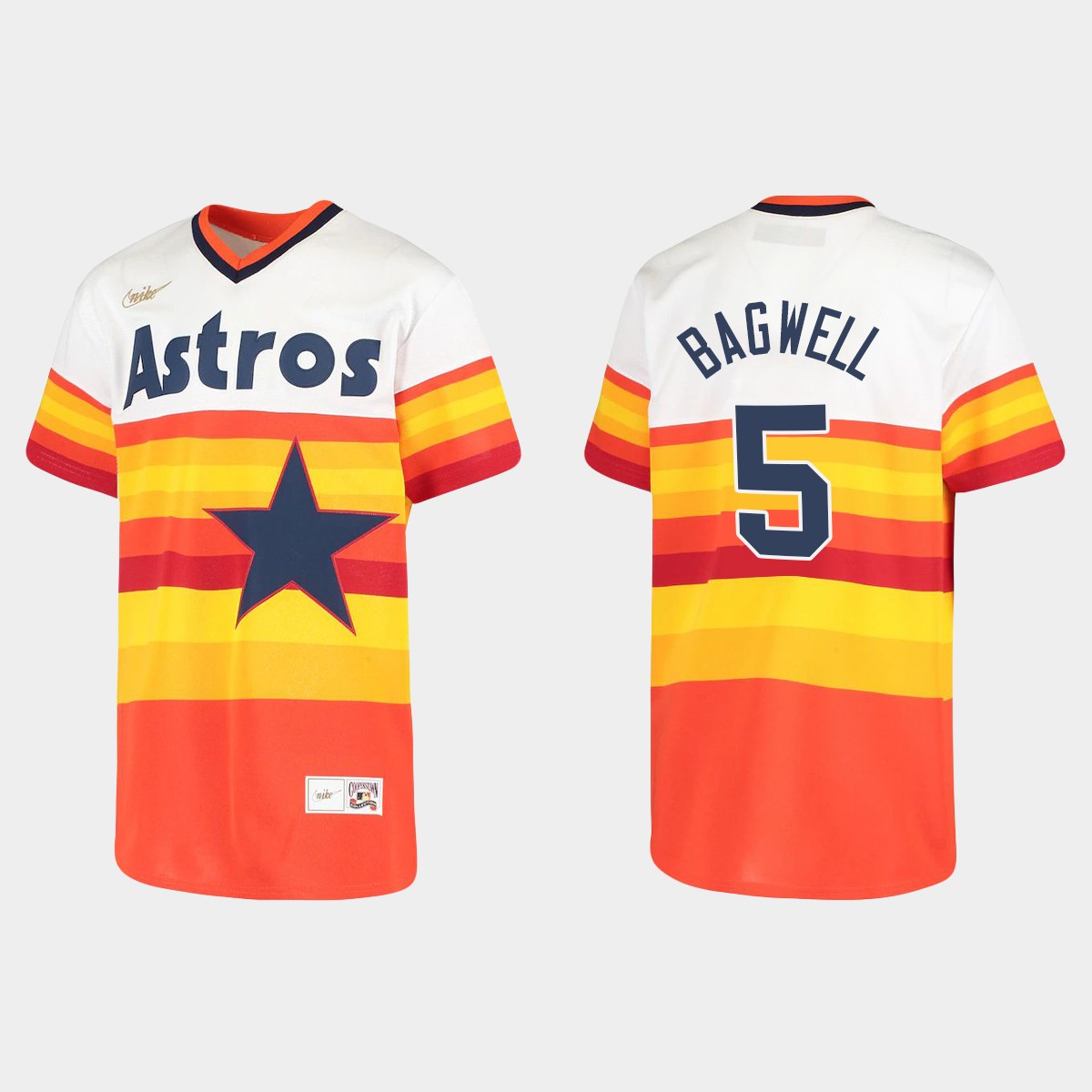 Youth Jeff Bagwell #5 Houston Astros Home Cooperstown Collection Jersey - White