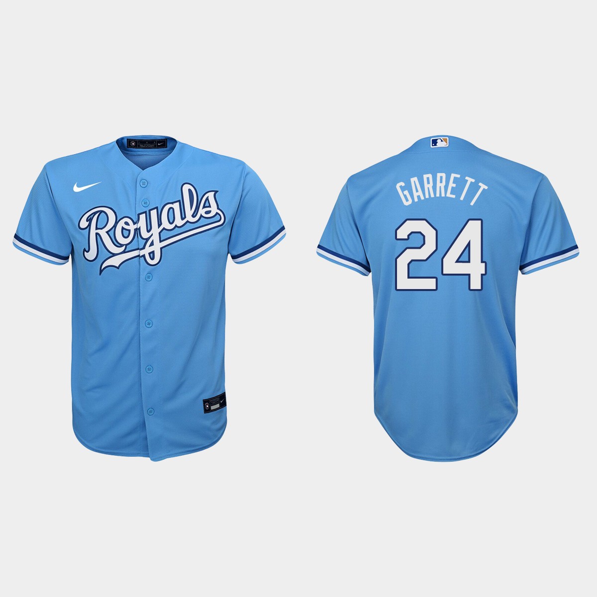 Youth Kansas City Royals Amir Garrett Light Blue  Jersey